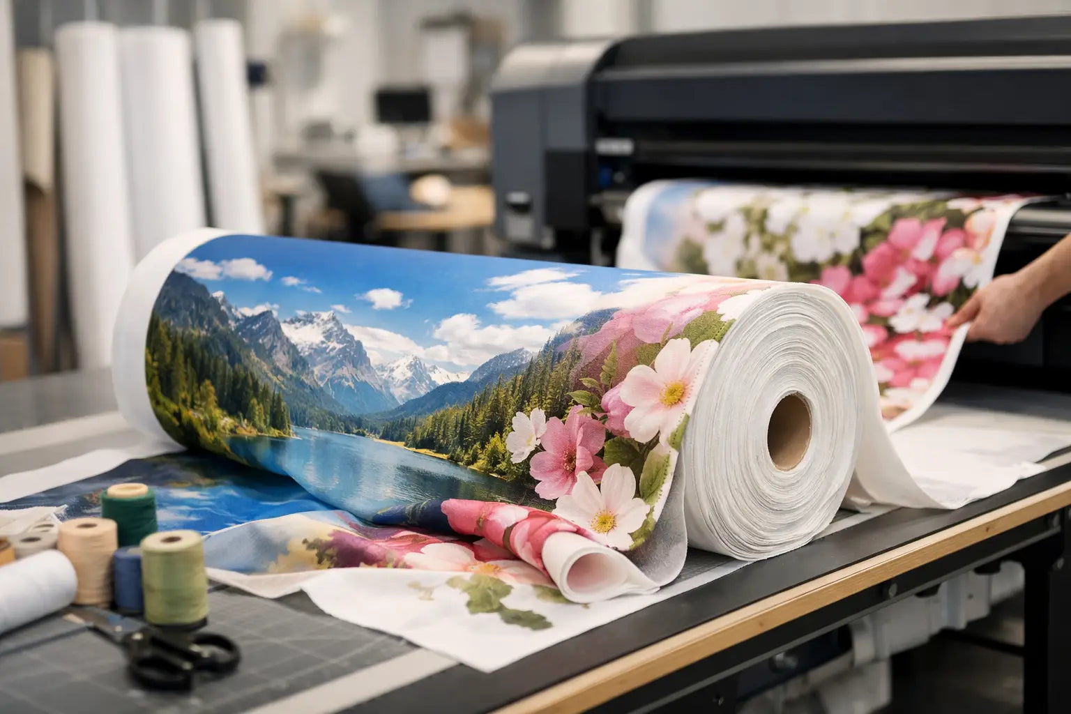 Fotostoff Meterware bedrucken lassen