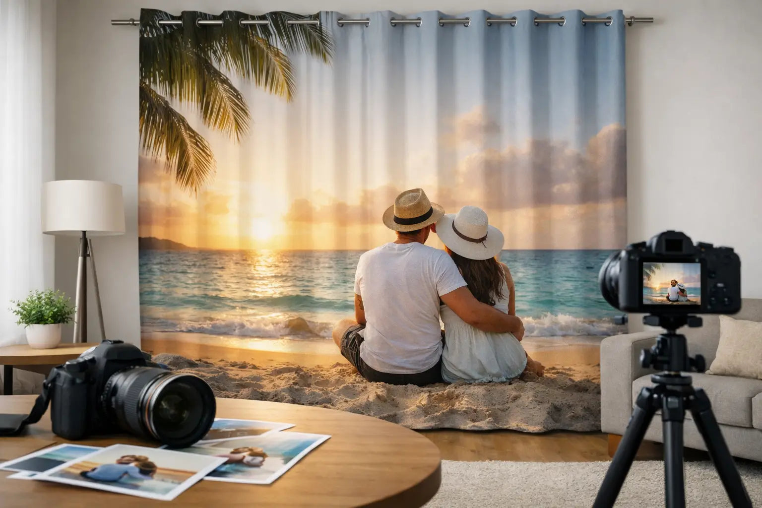 Vorhang mit eigenem Foto richtig gestalten