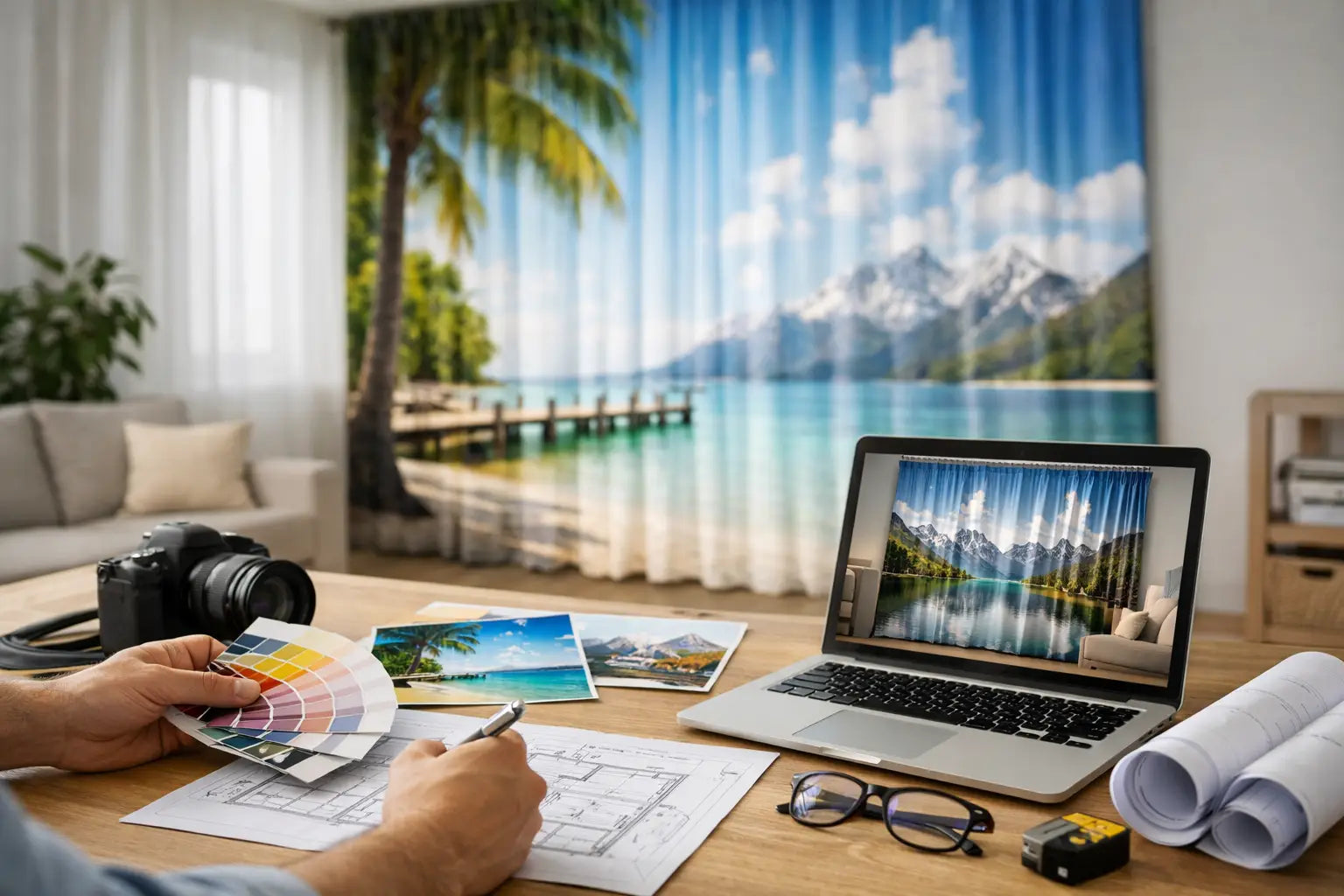 Fotogardine mit eigenem Motiv richtig planen