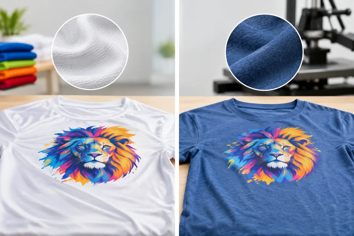Polyester oder Baumwolle bedrucken - was passt?