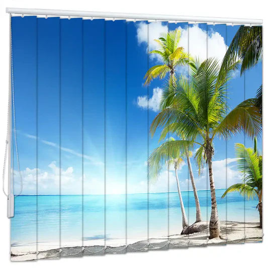 Foto Lamellenvorhang bedruckt mit Strand Motiv
