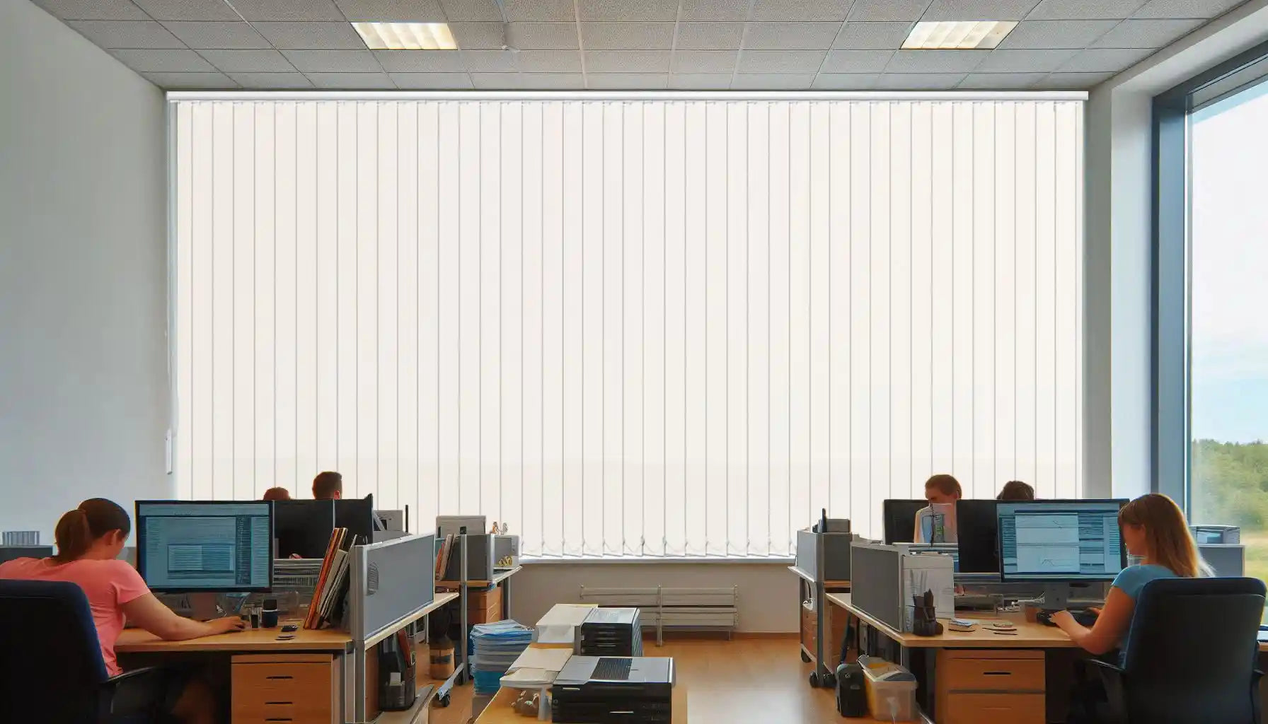Fotodruck Lamellenvorhang unbedruckt