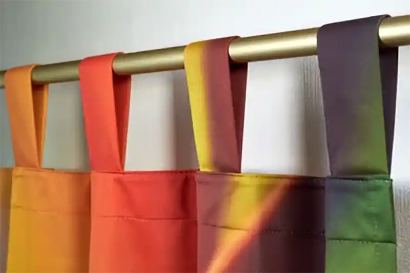 Fotogardine mit Schlaufen 10cm
