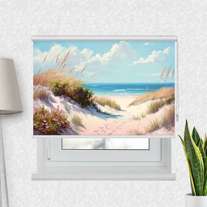 Fotorollo Premium "Düne Meer Aquarell"