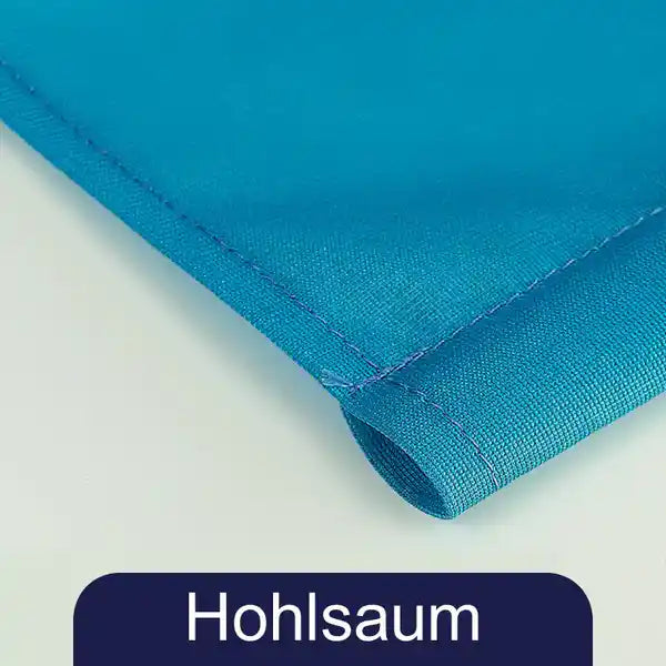 Foto Stoff bedruckt mit Hohlsaum am Stoffrand