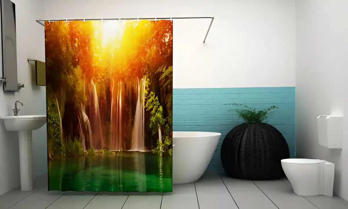 Foto Duschvorhang mit Fotodruck