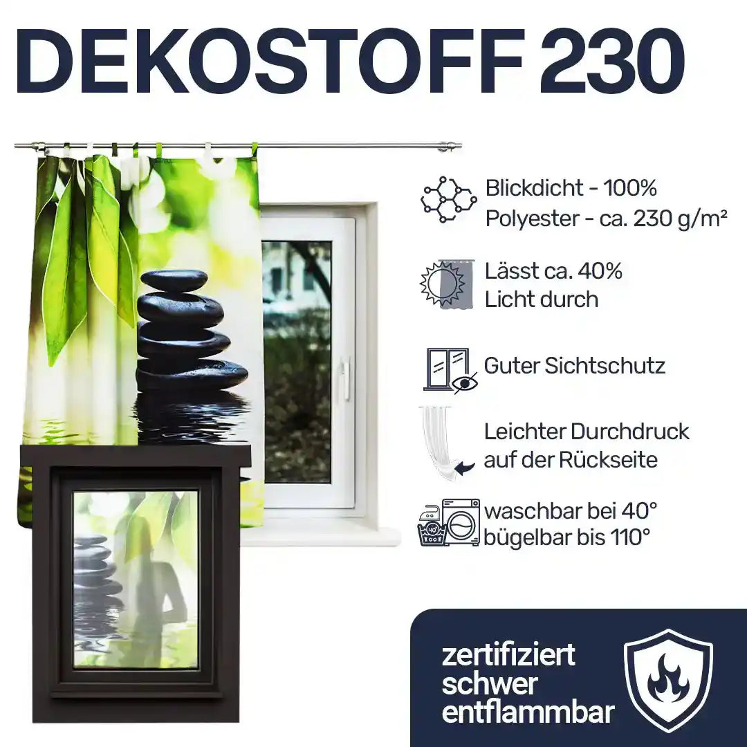 Deko-230 Foto Stoff bedruckt (Stoffdruck)
