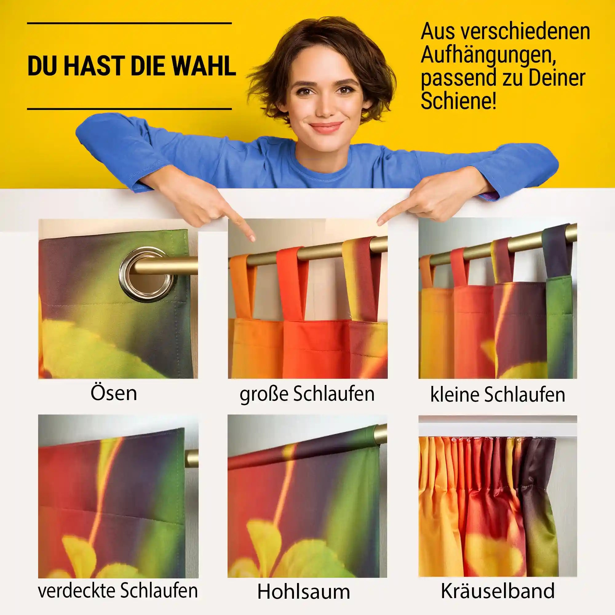 Fotovorhang Varianten