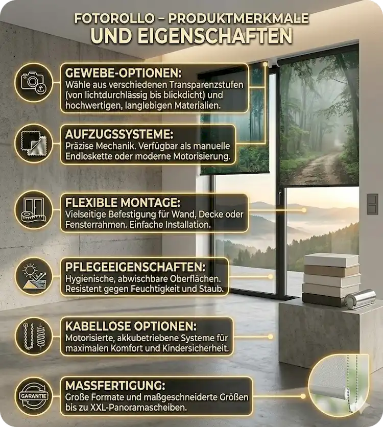 Fotorollo Produktmerkmale