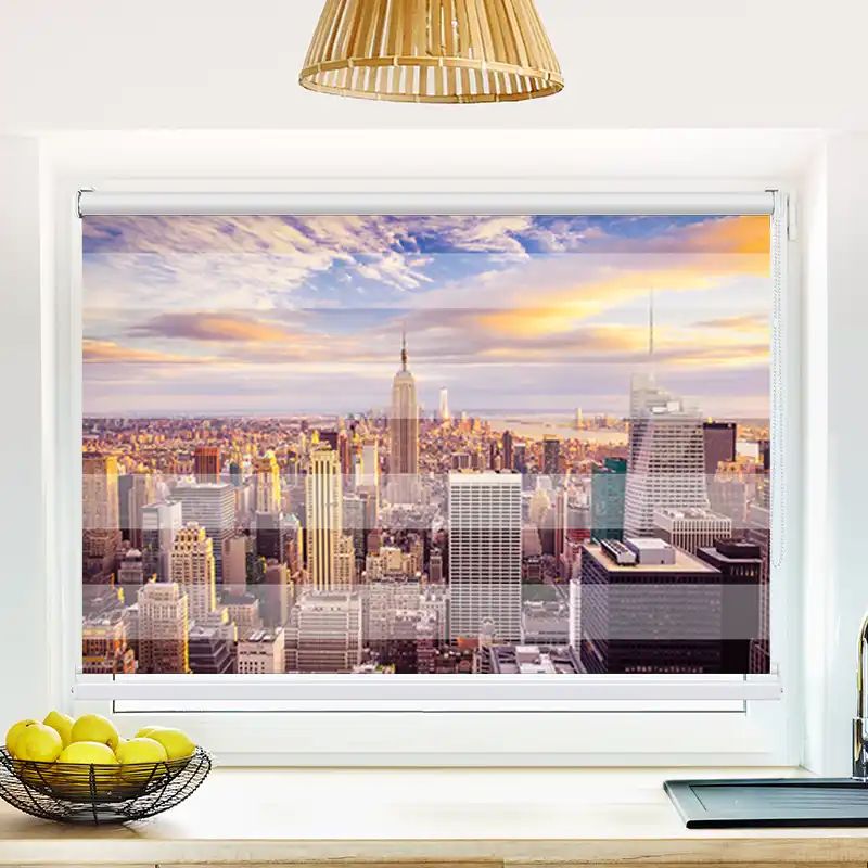 66358333 Sunset New York City Skyline