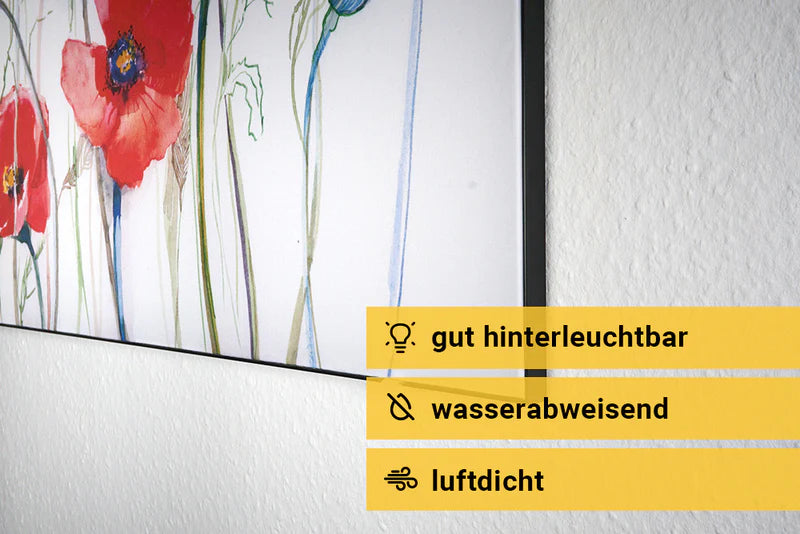 Fotodruck Bilderrahmen und Spannrahmen Beispiel