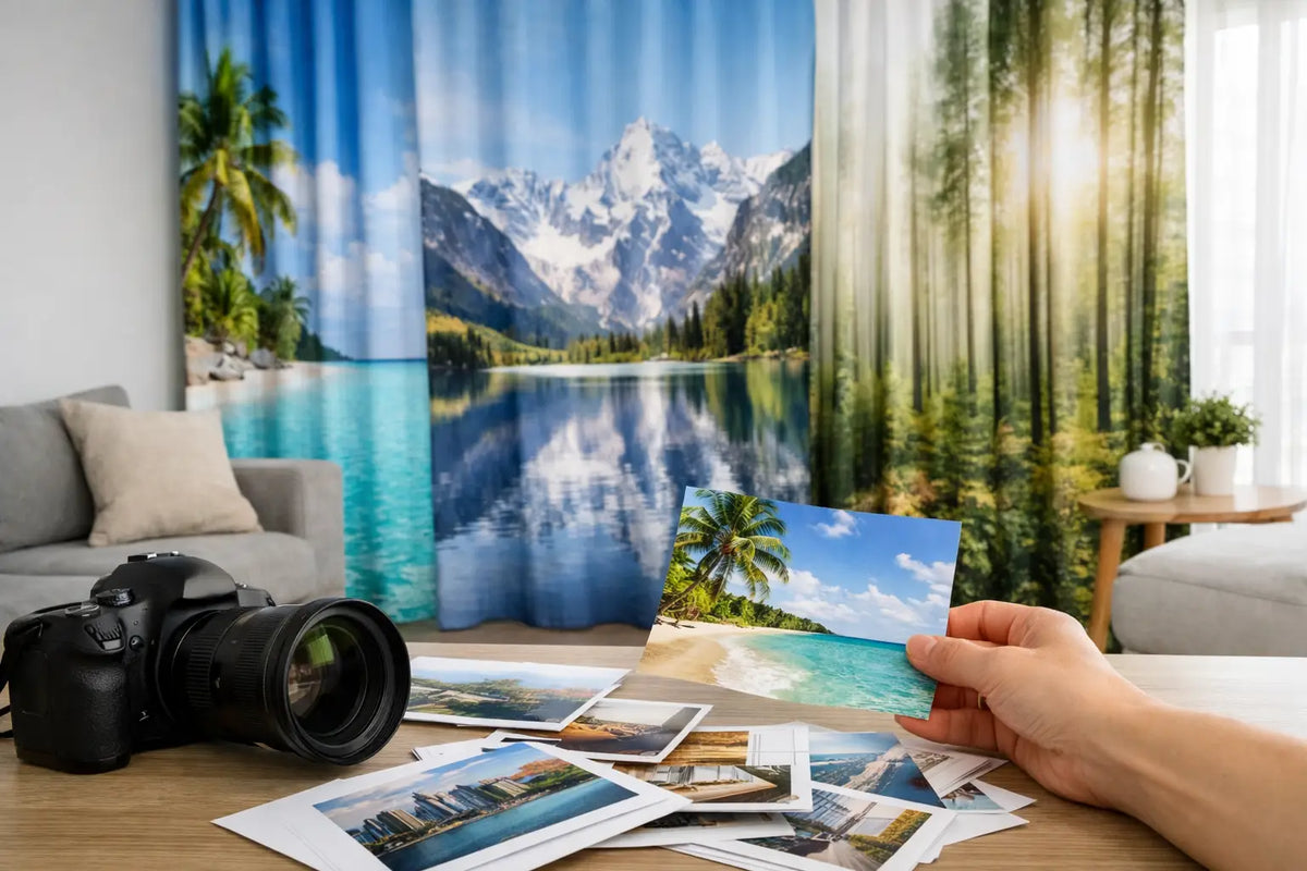 Die besten Motive für Fotovorhänge wählen