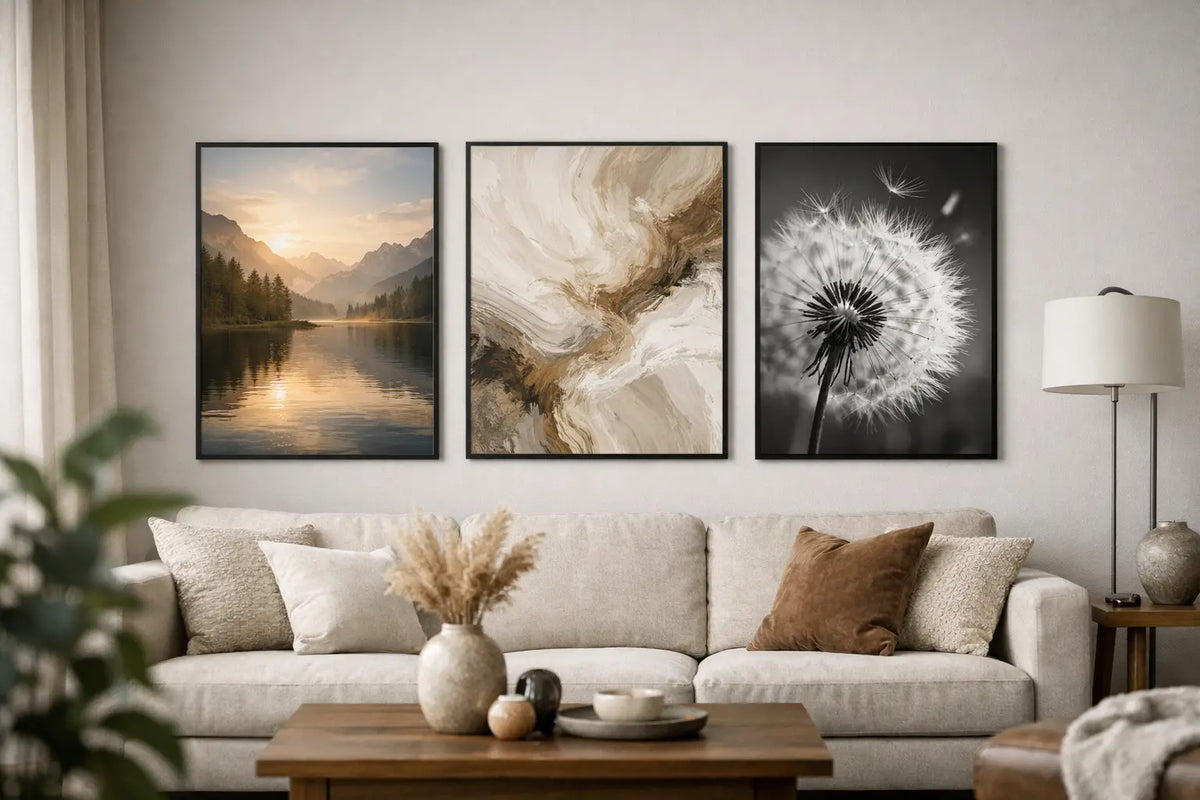 Welches Motiv passt ins Wohnzimmer? Ideen