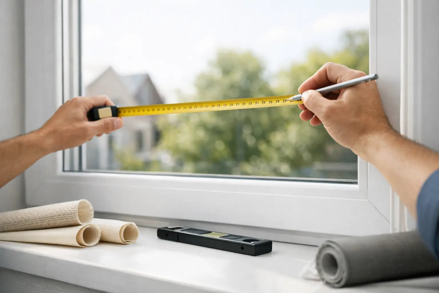 Fenster richtig ausmessen für Rollos