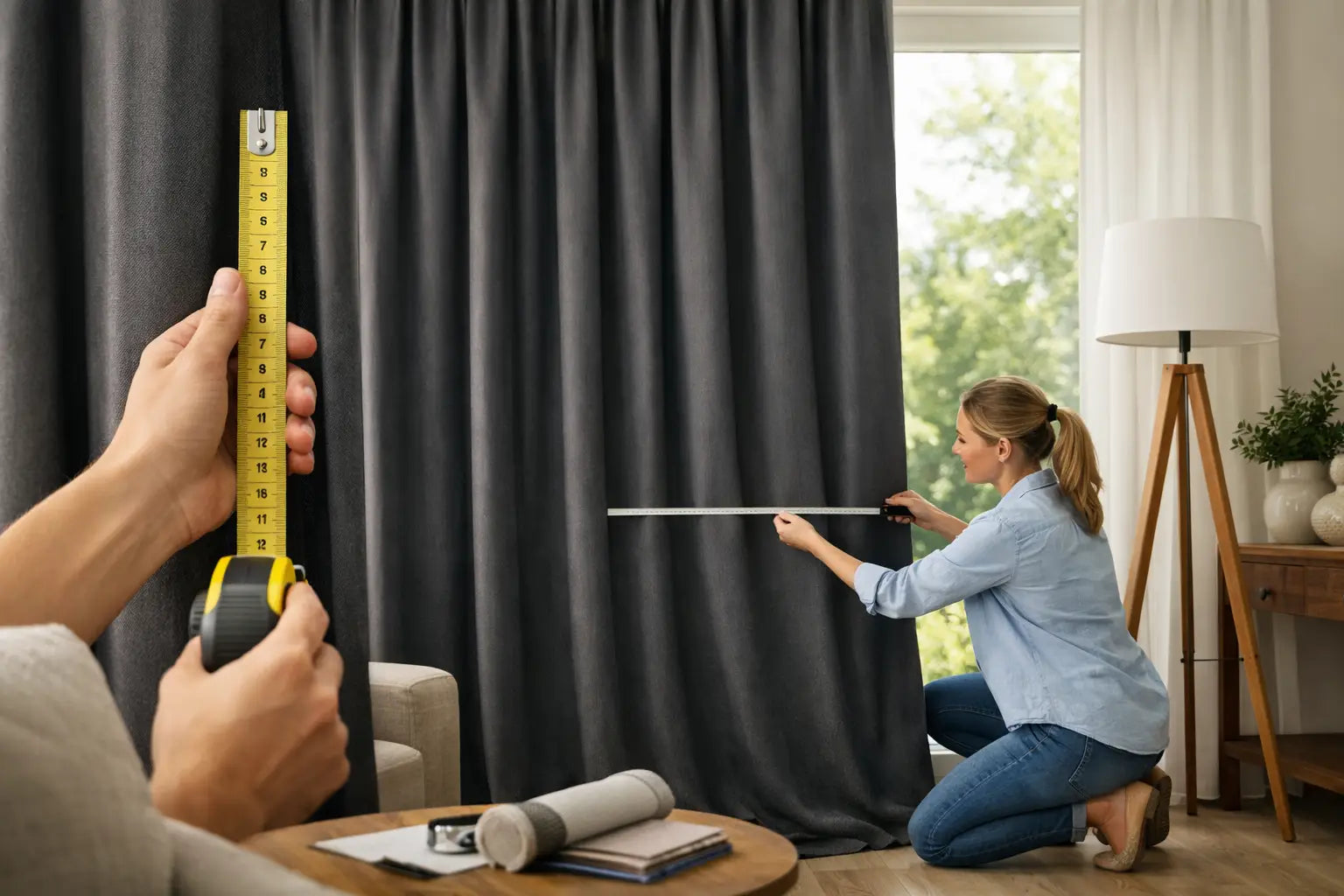Blickdichter Fotovorhang nach Maß wählen