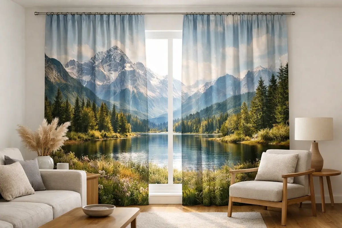 Maßvorhang mit Landschaftsmotiv für Ihr Zuhause