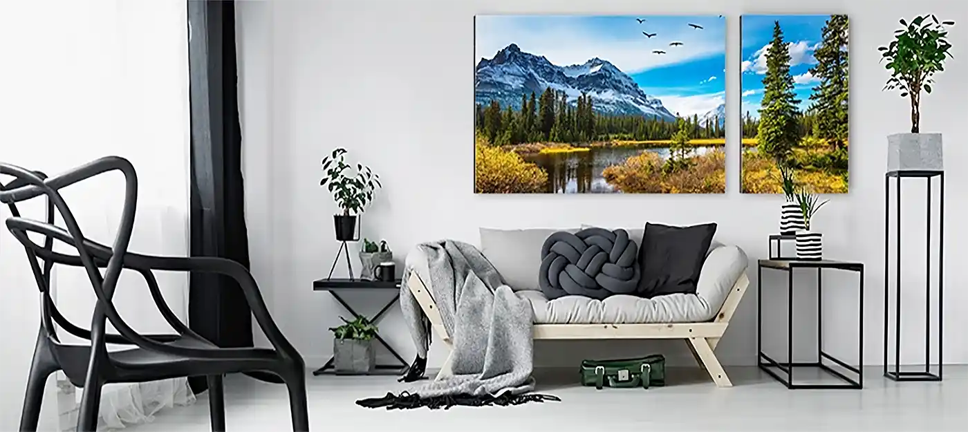 Foto Bilderrahmen bedruckt, Spannrahmen