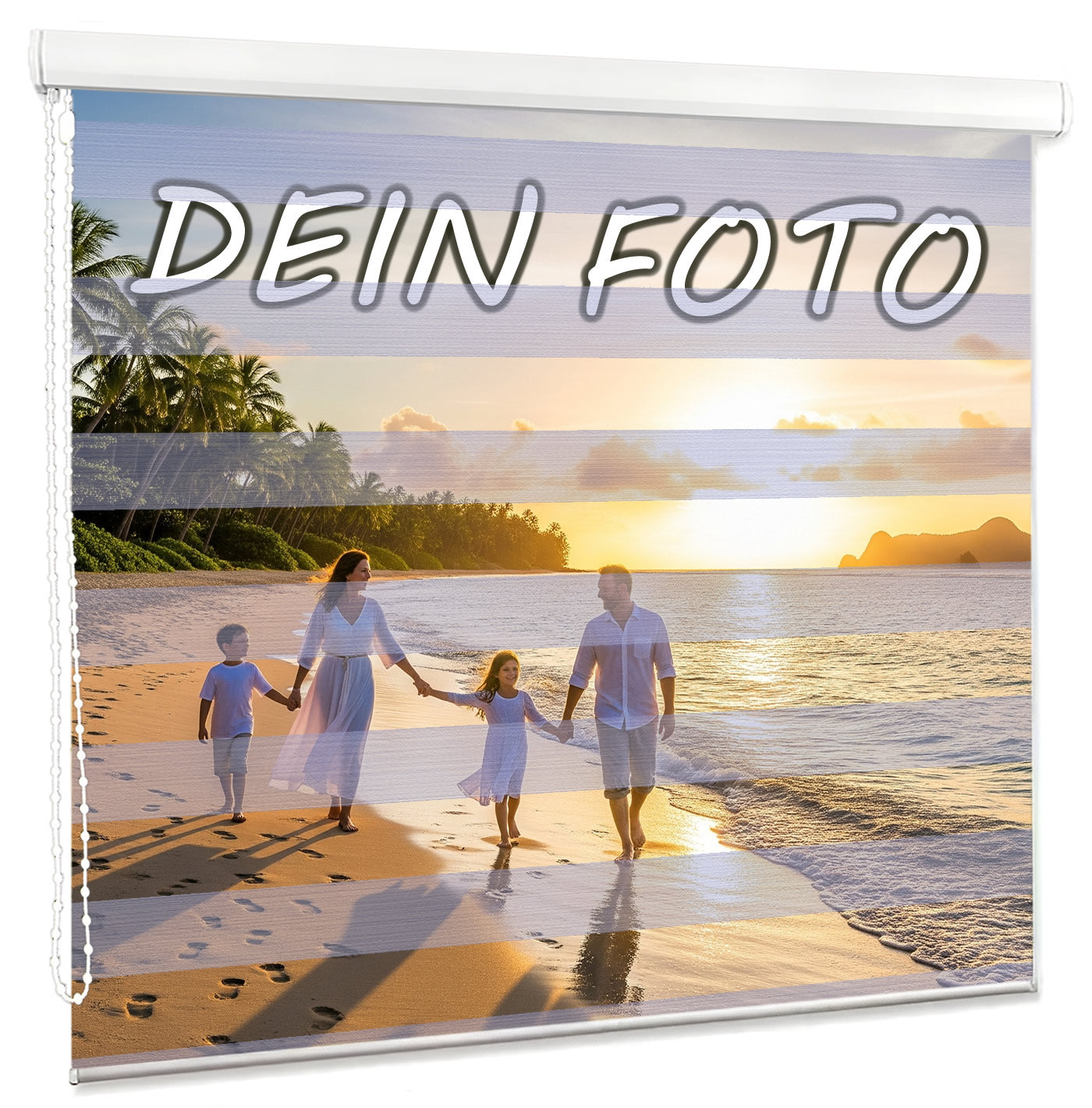 Foto Doppel Rrollo bedruckt mit Kassette