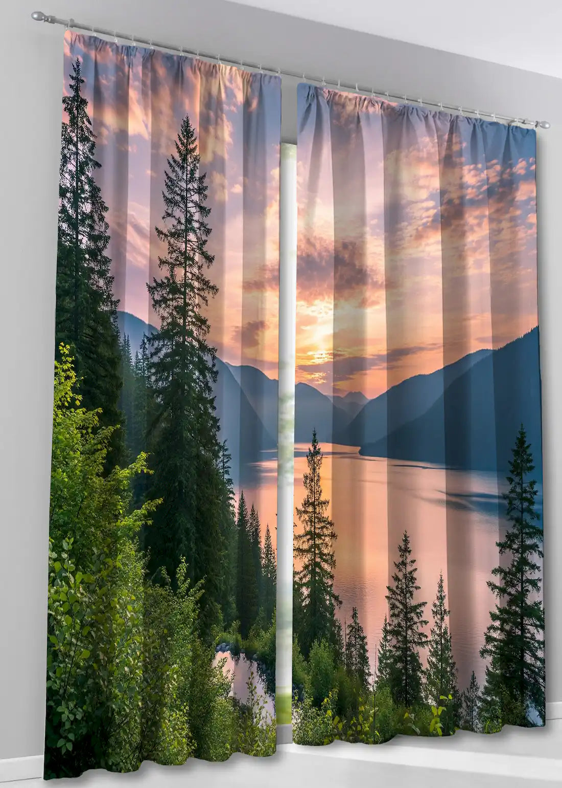 Fotovorhang Wald See
