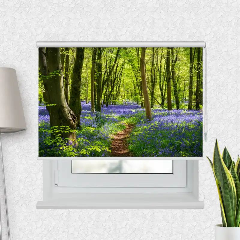 Fotorollo Premium "Wald Glockenblumen"