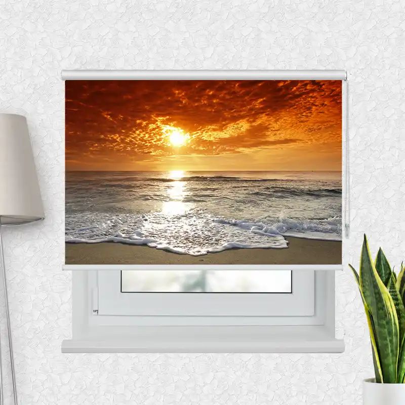 Fotorollo Premium "Meer Sonnenuntergang"