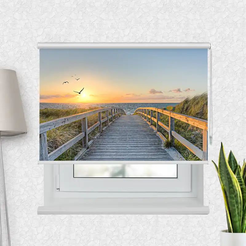 Fotorollo Premium "Meer Brücke Romantisch"