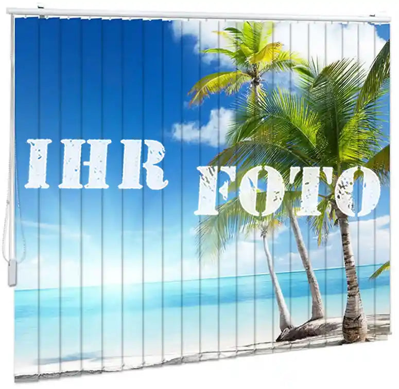 Foto Lamellenvorhang bedruckt mit Strandmotiv