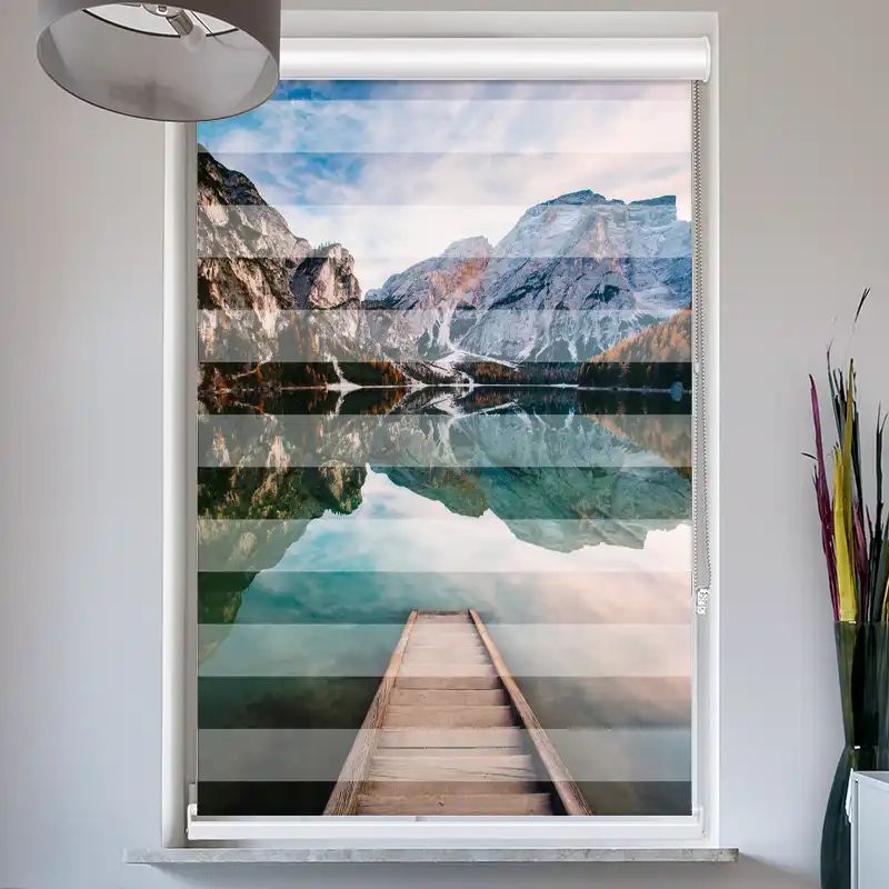 Foto Doppelrollo mit Kassette "Pragser Wildsee"