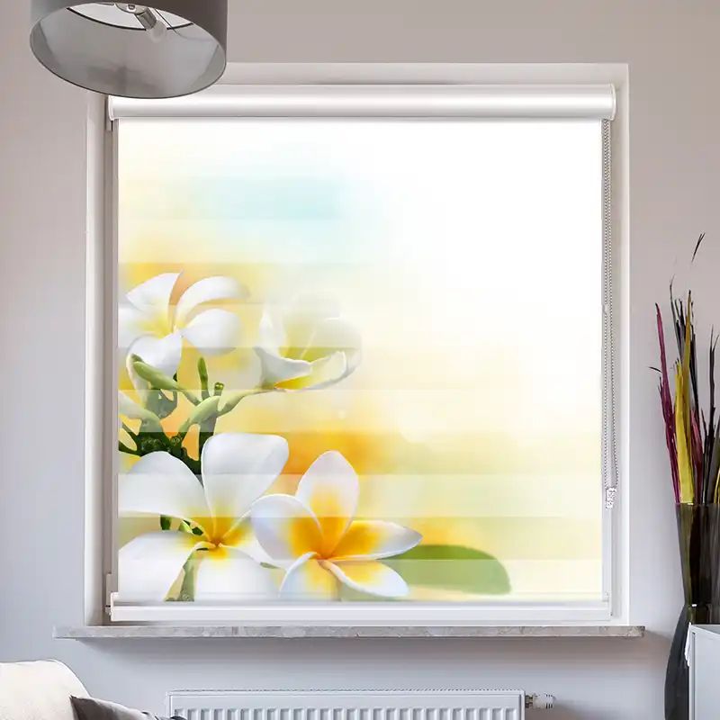 Foto Doppelrollo mit Kassette "Frangipani"