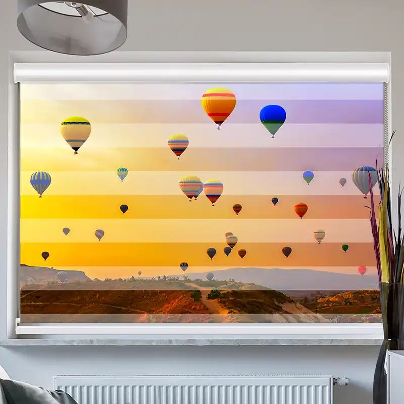 Foto Doppelrollo mit Kassette "Heissluftballons"