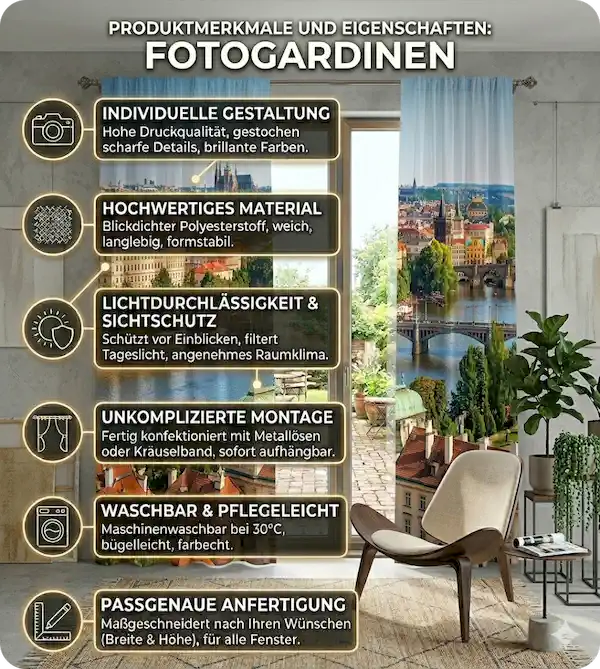 Fotogardine Produktmerkmale