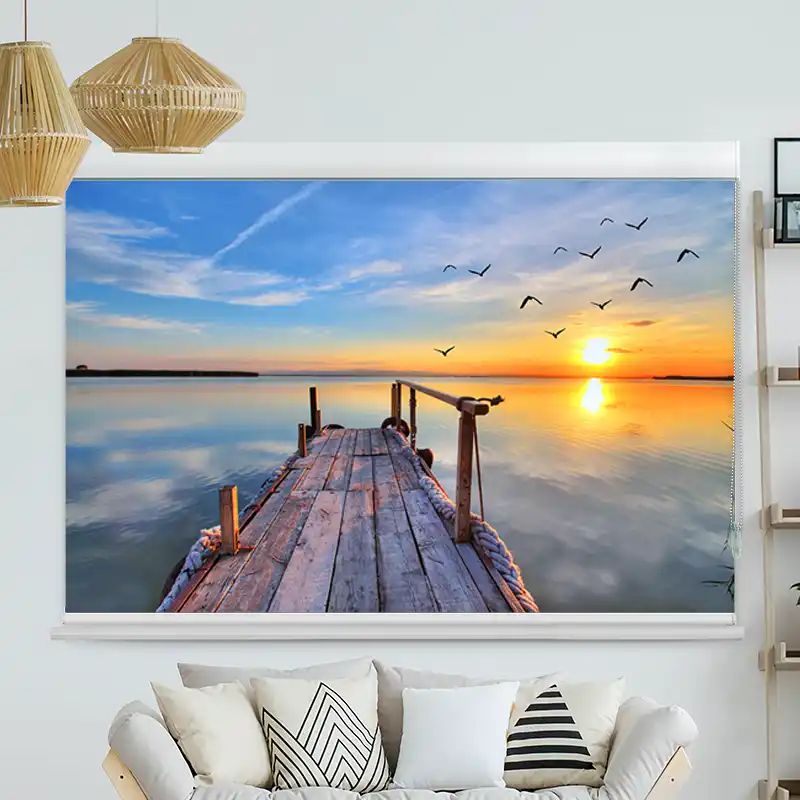 Foto Rollo mit Kassette "See Mit Steg"