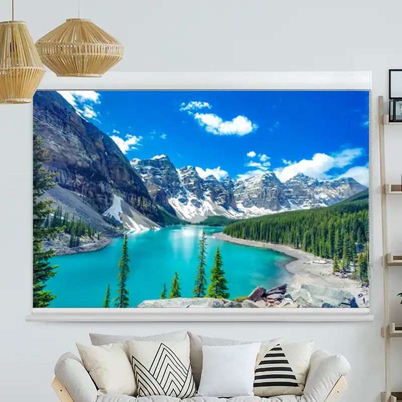 Foto Rollo mit Kassette "Moraine Lake Bergsee"