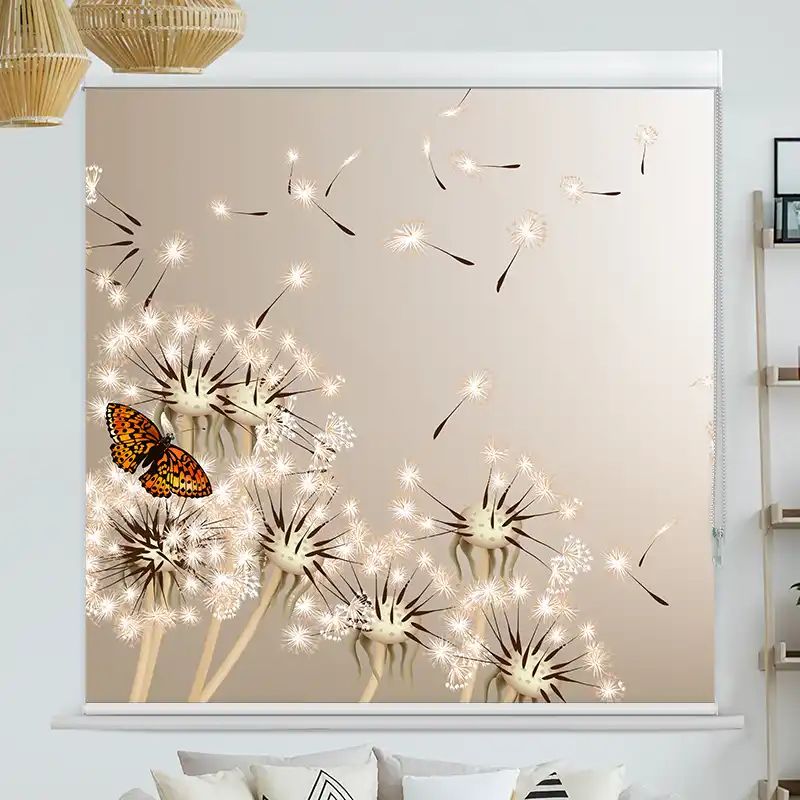 Foto Rollo mit Kassette "Pusteblume Schmetterling"