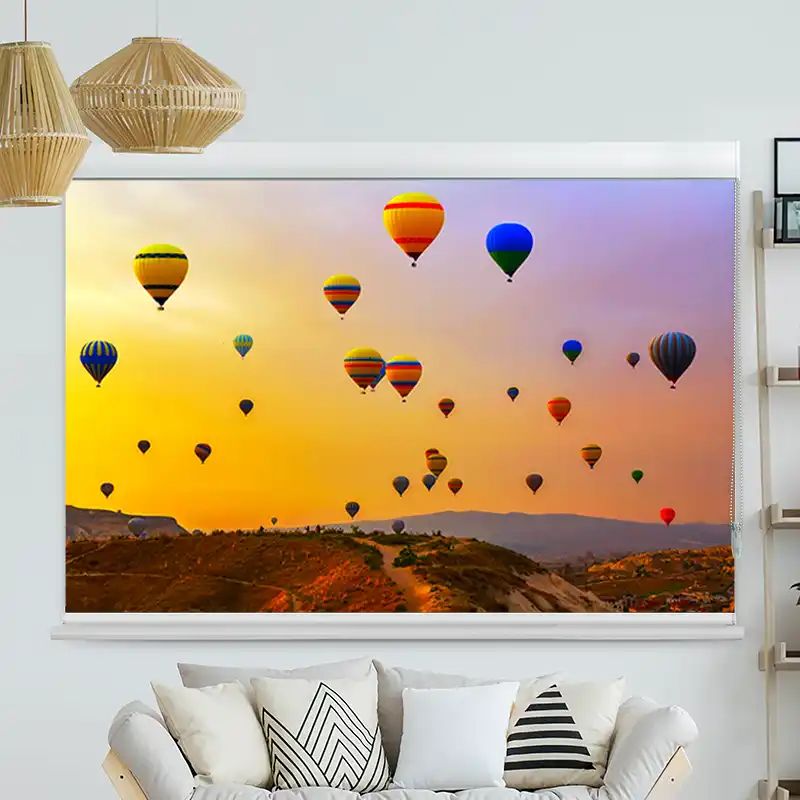Foto Rollo mit Kassette "Heissluftballons"