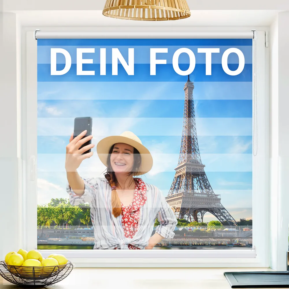 Fotodruck Duo Rollo mit Klemmfix Klemmträger 