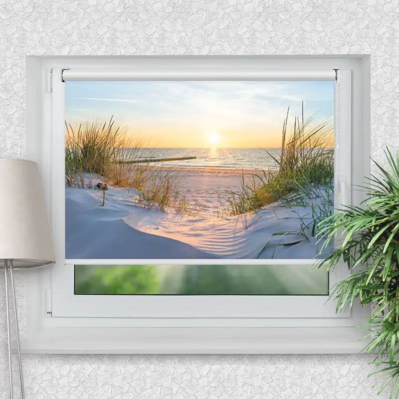Klemmrollo "Küste Meer Sonnenuntergang"