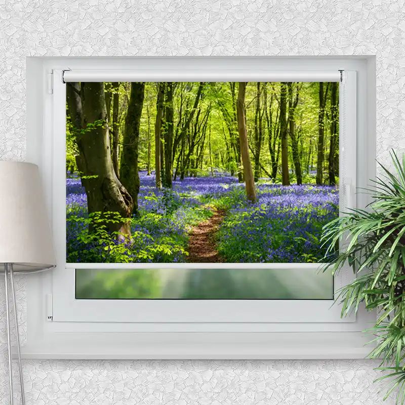Klemmrollo "Wald Glockenblumen"