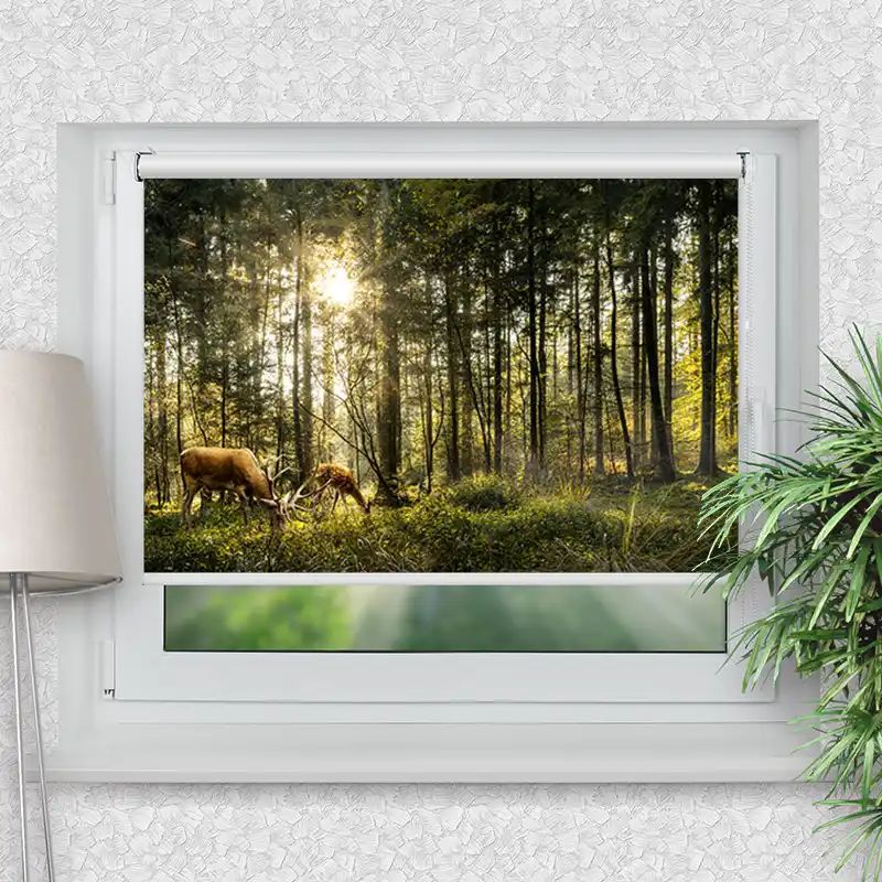 Klemmrollo "Hirsch Reh Wald"