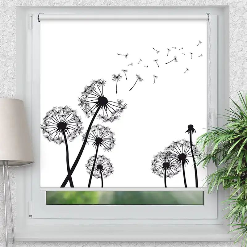 Klemmrollo "Pusteblumen Grafik"