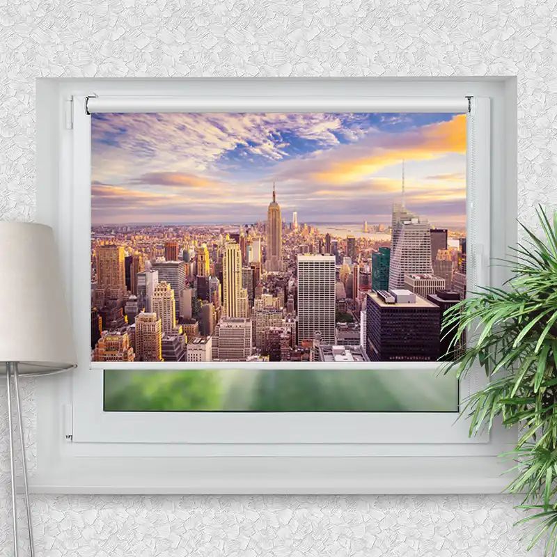 Klemmrollo "Sunset New York City Skyline"
