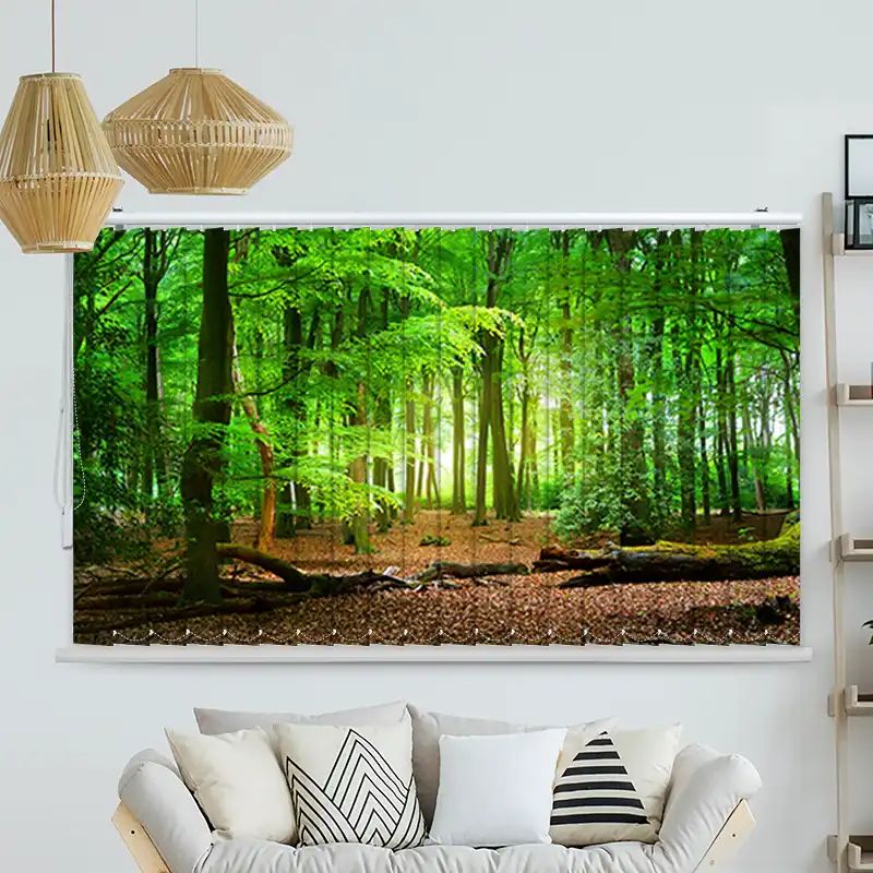 Foto Lamellenvorhang "Wald Laub"