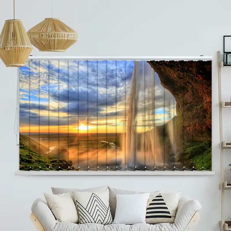 Foto Lamellenvorhang "Seljalandfoss Wasserfall"
