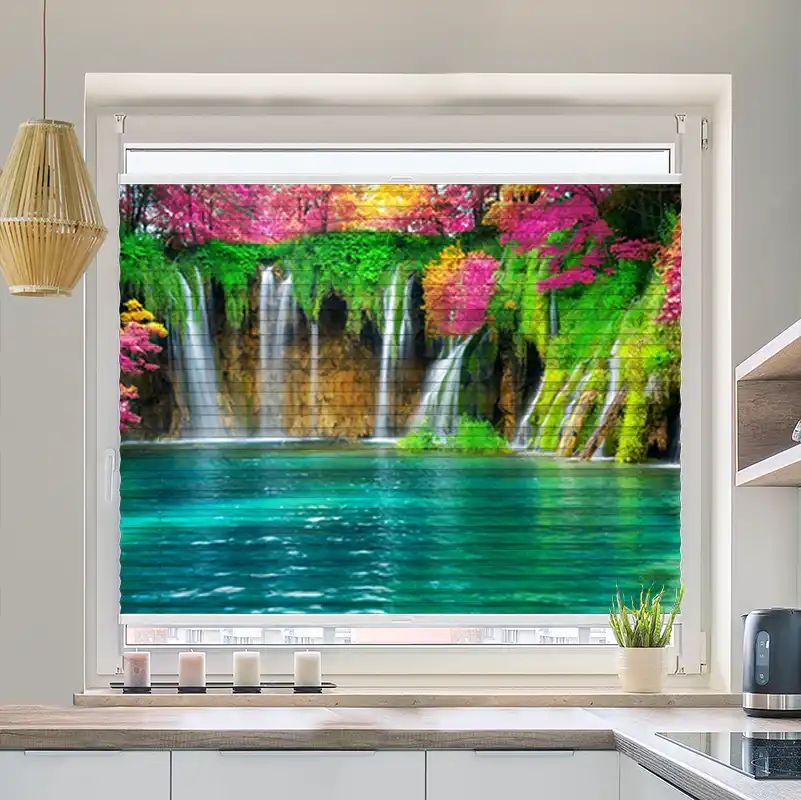 Foto Plissee "Wasserfall Kroatien"