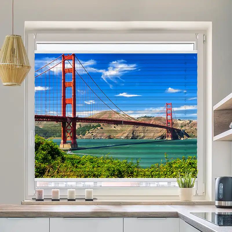Foto Plissee "Golden Gate Bridge"
