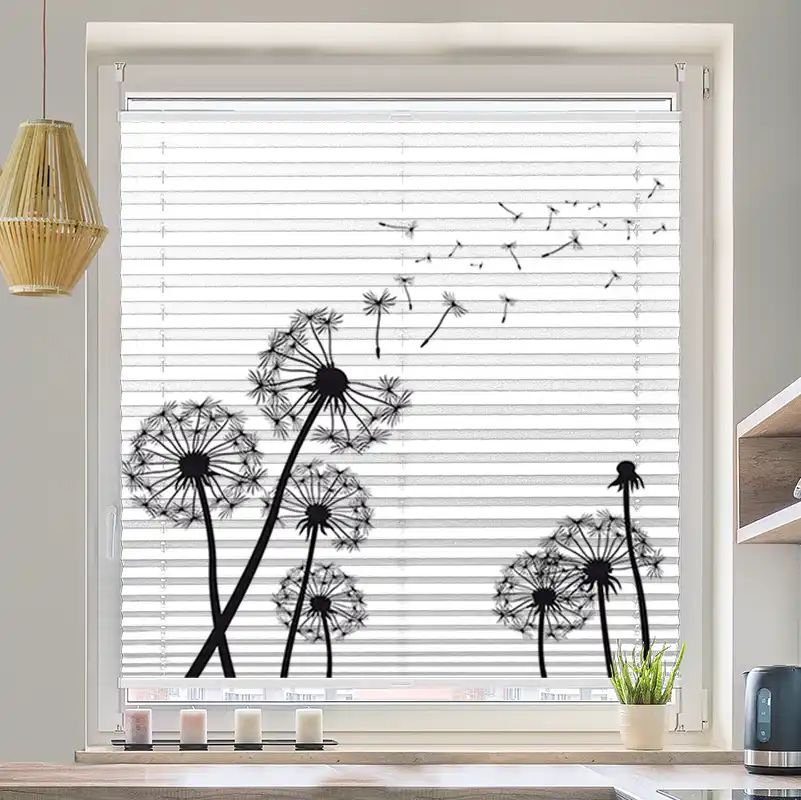 Foto Plissee "Pusteblumen Grafik"