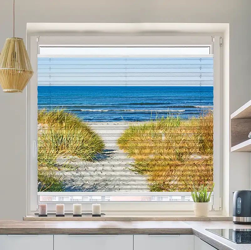 Foto Plissee "Düne Meer Ostsee"