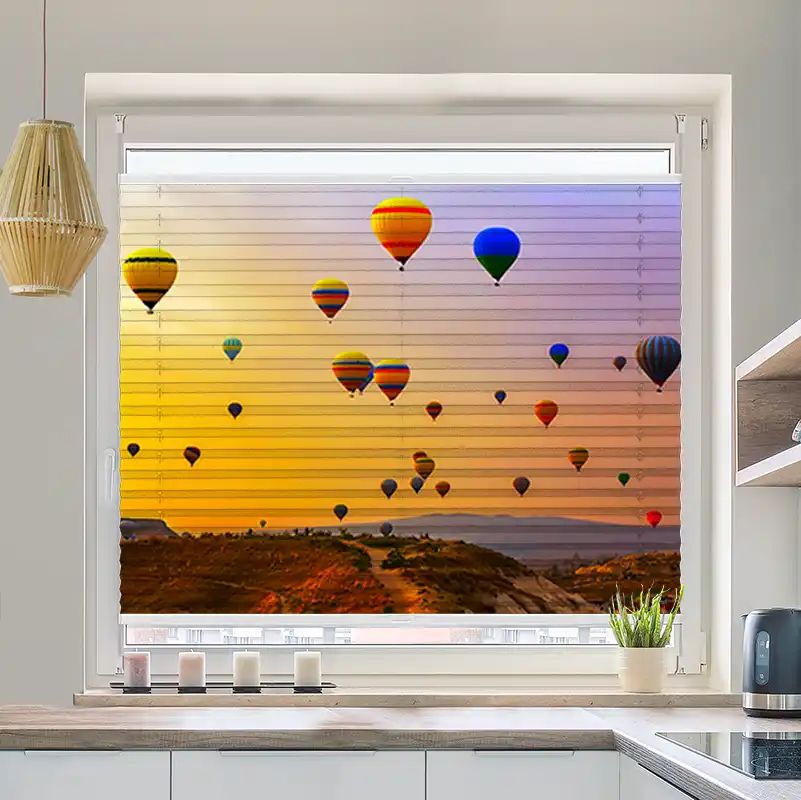 Foto Plissee "Heissluftballons"