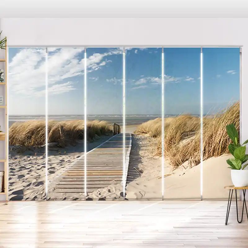 Schiebegardine "Nordsee Strand Langeoog"