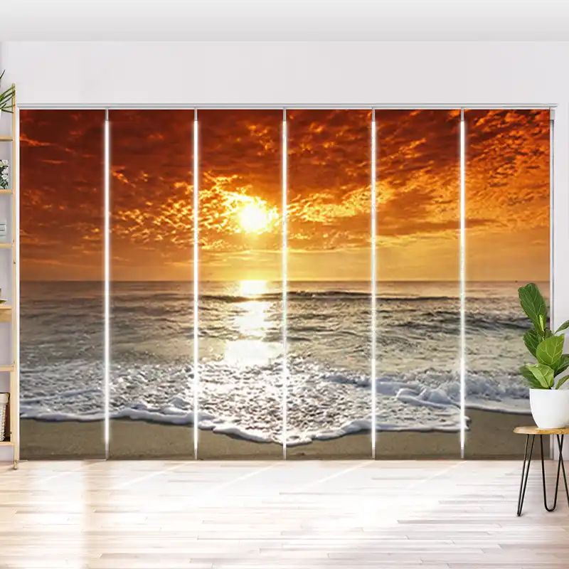 Schiebegardine "Meer Sonnenuntergang"